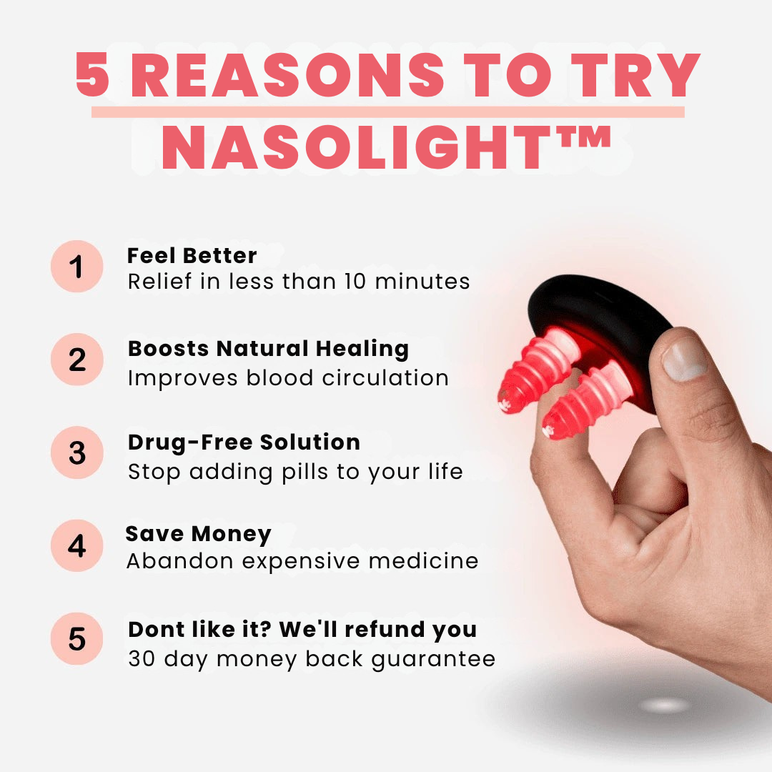 Allergic Chronic Intelligent Infrared Nasal Relief Device